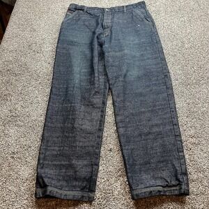 Avirex Jeans Mens 38 Dark Wash Relaxed Fit Baggy Streetwear Denim Hip Hop‎